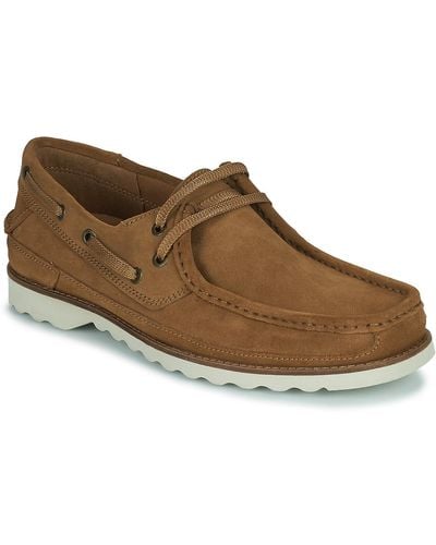 Clarks Durleigh Sail Boat Shoes - Brown