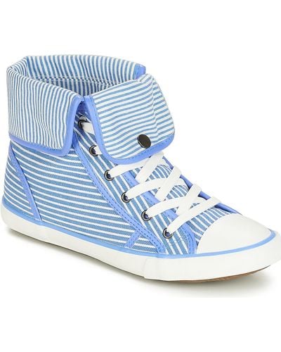 André Girofle Shoes (high-top Trainers) - Blue