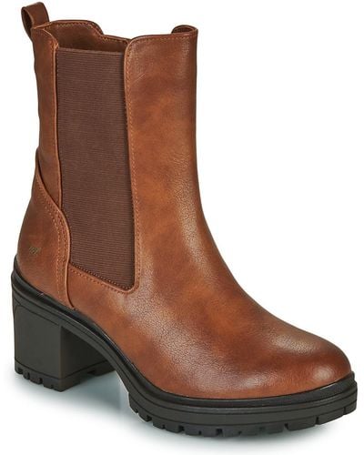 Mustang Low Ankle Boots 1409511 - Brown