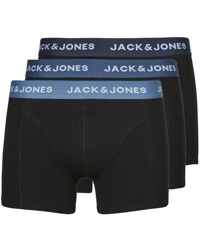 Jack & Jones Boxer Shorts Jacsolid Trunks 3 Pack Op - Blue