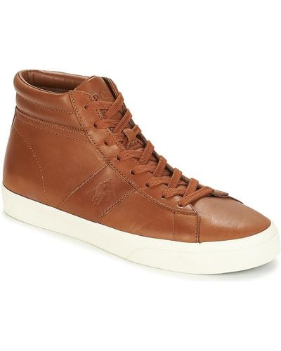 Polo Ralph Lauren Shaw Shoes (high-top Trainers) - Brown