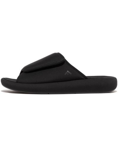 Fitflop Mules / Casual Shoes Iqushion City Adjustable Water- Resistant Slides - Black