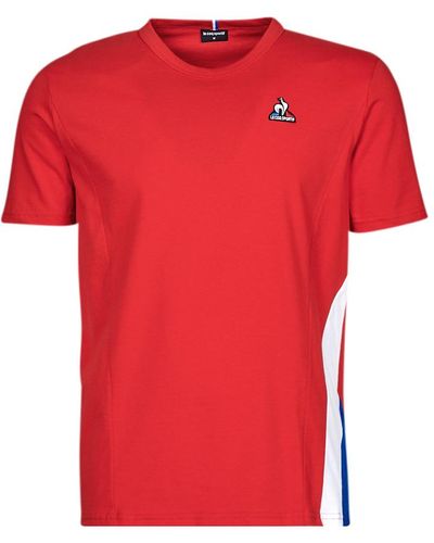 Le Coq Sportif Tri Tee Ss N 1 T Shirt - Red