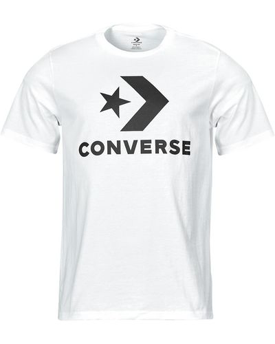 Converse T Shirt Star Chevron Tee White