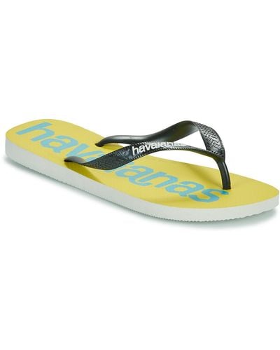 Havaianas Flip Flops / Sandals (shoes) Logomania Ii - Yellow