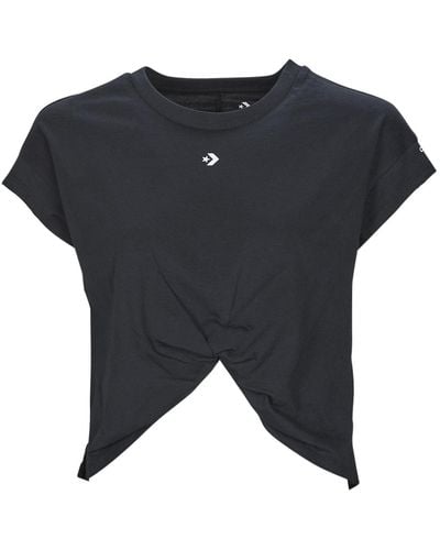 Converse T Shirt Star Chevron Twist - Black