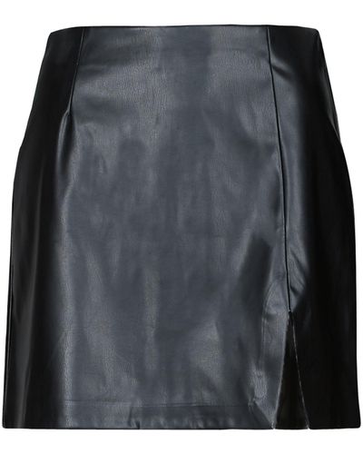 ONLY Onllina Faux Leather Skirt Cc Otw Skirt - Black