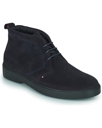 Tommy Hilfiger Classic Suede Lace Boot Mid Boots - Blue