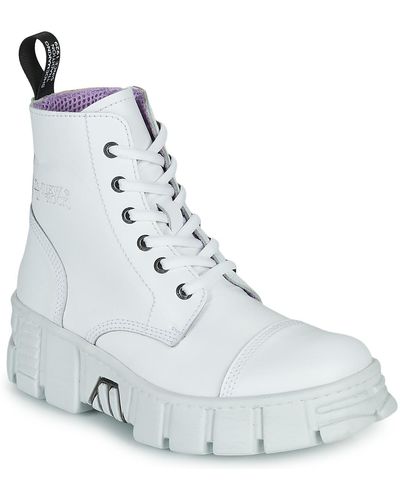New Rock M-wall005-c1 Mid Boots - White