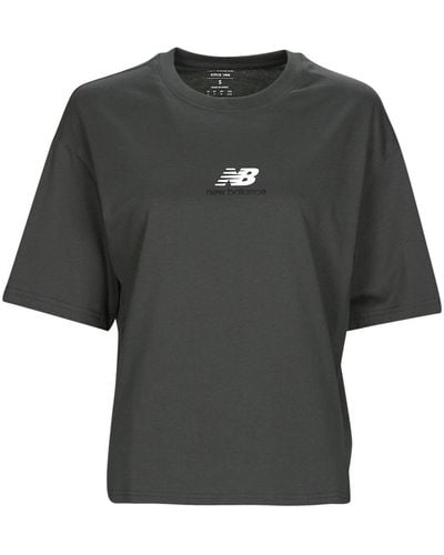 New Balance T Shirt Athletics 1/4 Zip - Black