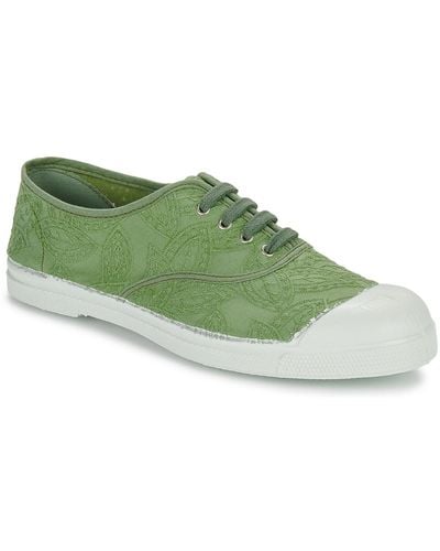 Bensimon Shoes (trainers) Broderie Anglaise - Green
