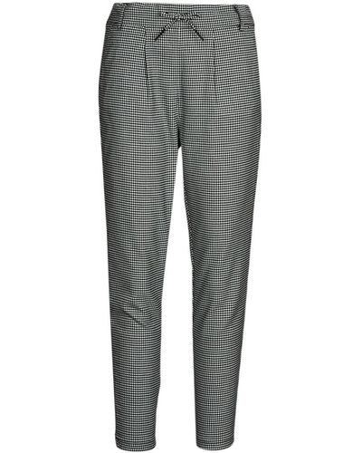 ONLY Trousers Onlpoptrash Easy Think Check Pnt - Grey