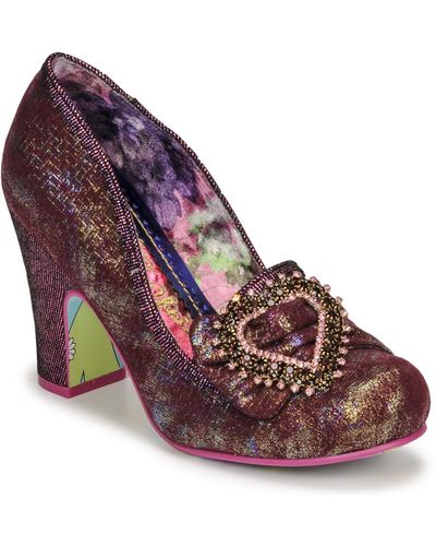 Irregular Choice Le Grand Amour Court Shoes - Pink