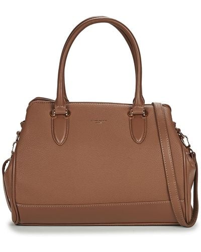 David Jones Handbags 7017-2-camel - Brown
