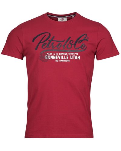 Petrol Industries T-shirt Ss Classic Print T Shirt - Red