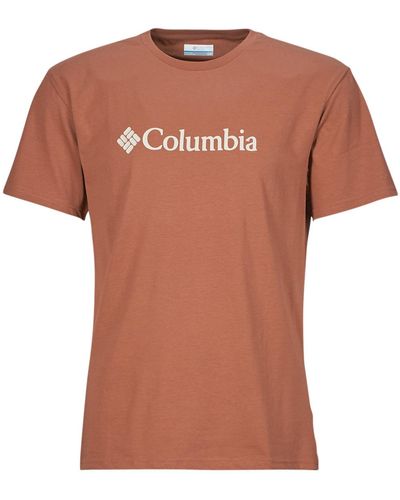 Columbia T Shirt Csc Basic Logo Tee - Orange