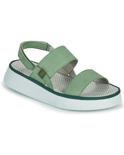 Fly London Cura Sandals - Green