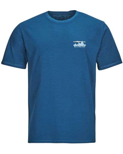 Patagonia T Shirt M's '73 Skyline Organic T-shirt - Blue