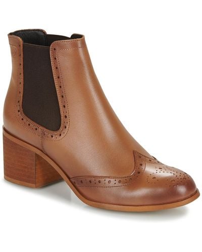 Betty London Low Ankle Boots Larissa - Brown