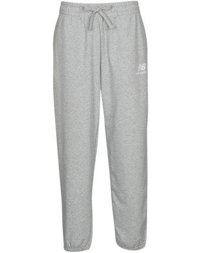 New Balance Tracksuit Bottoms Essentials Stacked Logo Sweat Pant - Grey