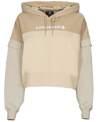 Converse Sweatshirt Fashion Cropped - Natural