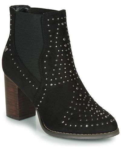 Xti Lovalo Low Ankle Boots - Black