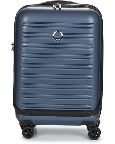 Delsey Hard Suitcase Segur 2.0 Business Extensible 55cm - Blue
