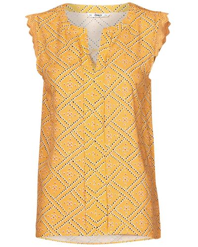 ONLY Onlviolette Blouse - Yellow
