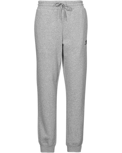 Converse Tracksuit Bottoms Go-to Embroidered Star Chevron Brushed Back - Grey
