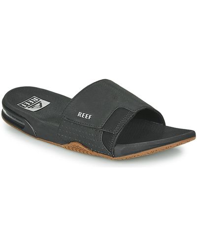 Reef Fanning Slide Sliders - Black