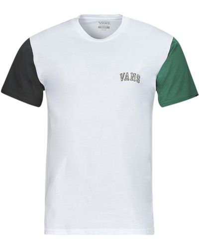 Vans T Shirt Colorblock Varsity Ss Tee - Blue