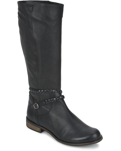 So Size Bertou High Boots - Black