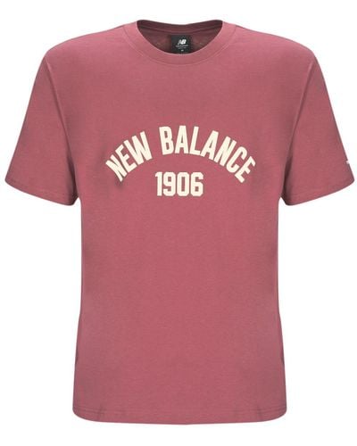 New Balance T Shirt Mt33554-wad - Pink