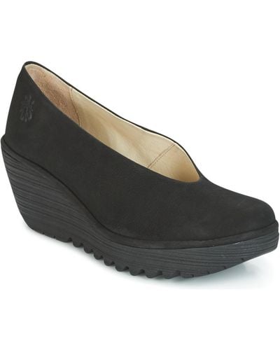Fly London Cupido Court Shoes - Black