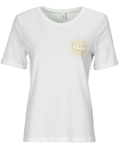 ONLY T Shirt Onlleah - White