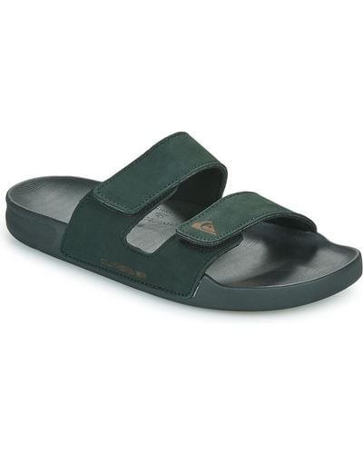 Quiksilver Mules / Casual Shoes Rivi Leather Double Adjust - Green