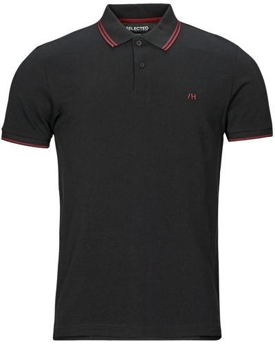SELECTED Polo Shirt Slhdante Sport - Black