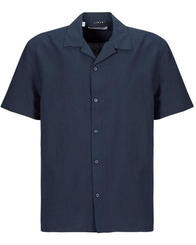 SELECTED Short Sleeved Shirt Slhrelaxnew - Blue