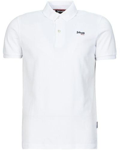 Schott Nyc Polo Shirt Ps James 3 - White