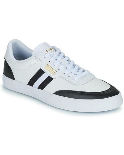 Polo Ralph Lauren Court Vlc-sneakers-low Top Lace Shoes (trainers) - Black