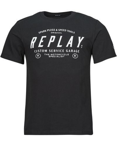 Replay T Shirt M6840-000-2660 - Black