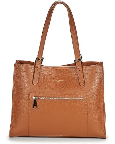 Lancaster Shopper Bag Sac A4 Foulonne - Brown