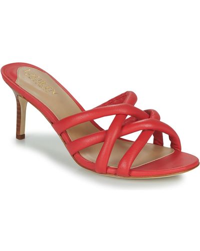 Lauren by Ralph Lauren Mules / Casual Shoes Liliana-sandals-heel Sandal - Red