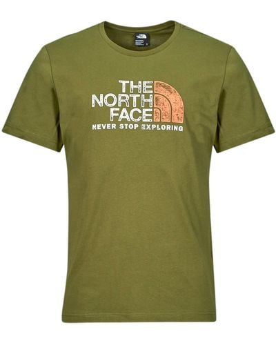 The North Face T Shirt S/s Rust 2 - Green