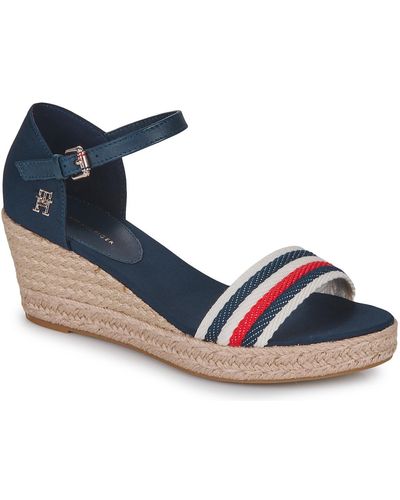 Tommy Hilfiger Sandals Mid Wedge Corporate - Blue