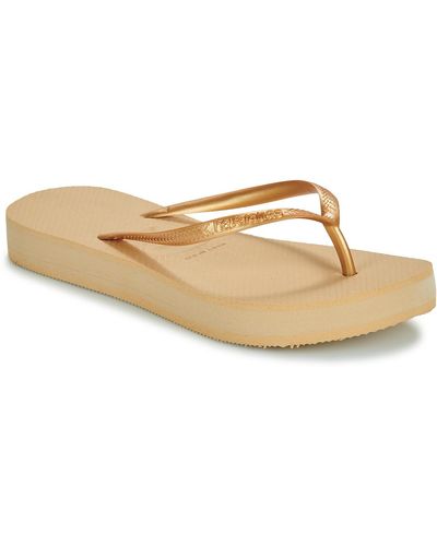 Havaianas Flip Flops / Sandals (shoes) Flatform - Natural