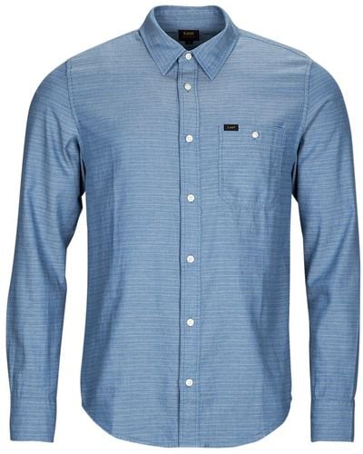 Lee Jeans Long Sved Shirt Sure Shirt - Blue