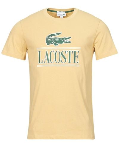 Lacoste T Shirt Th1218 - Yellow