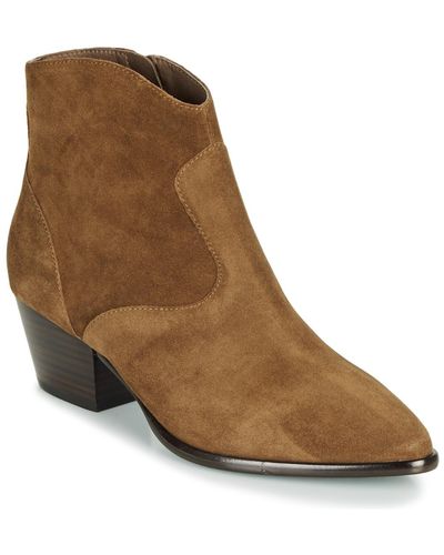 Ash Heidi Low Ankle Boots - Brown