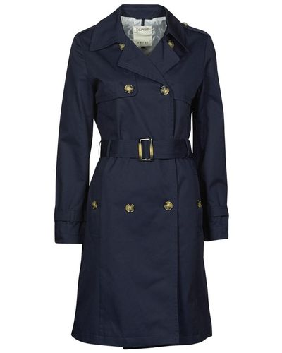 Esprit Bci F Ll Trench Trench Coat - Blue